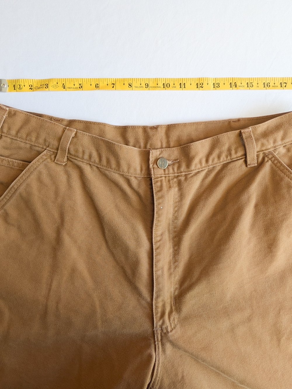 Carhartt B11 BRN Duck Carpenter Work Pants Mens 40x34 Classic Work Pants Brown - Picture 6 of 8